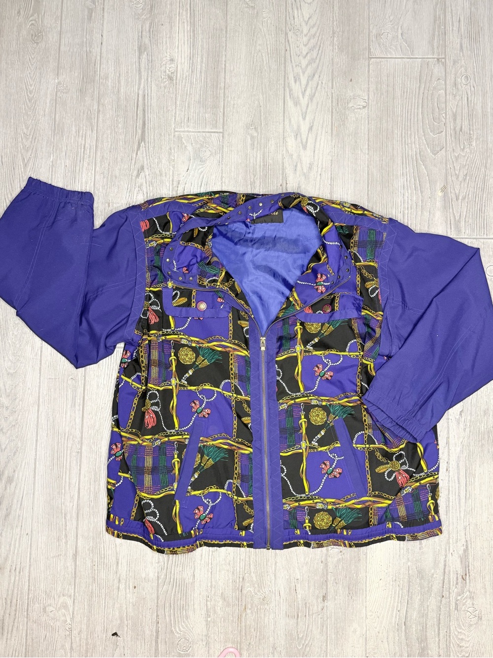 Vintage mureli long sleeve zip front long sleeve jacket shirt zip off sleeve 2x